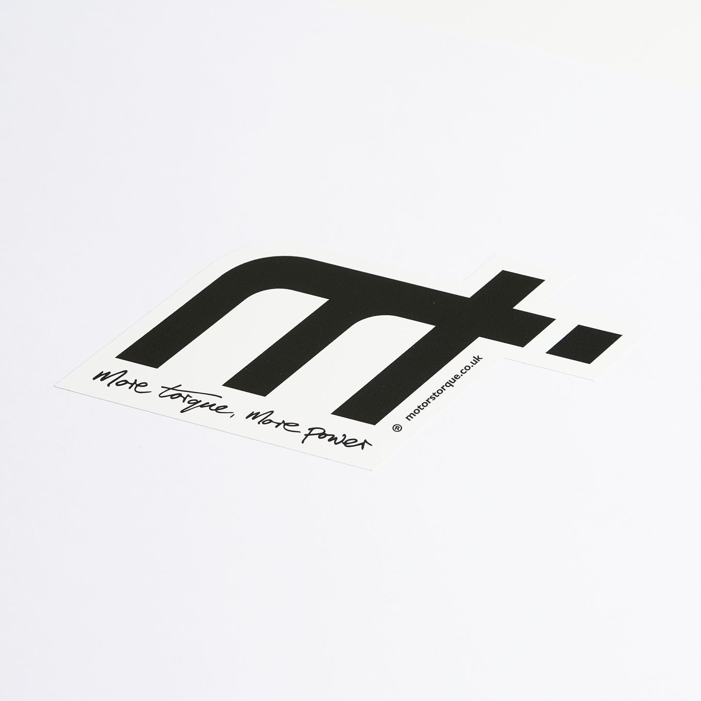 Motorstorque Sticker with tagline More torque, more power