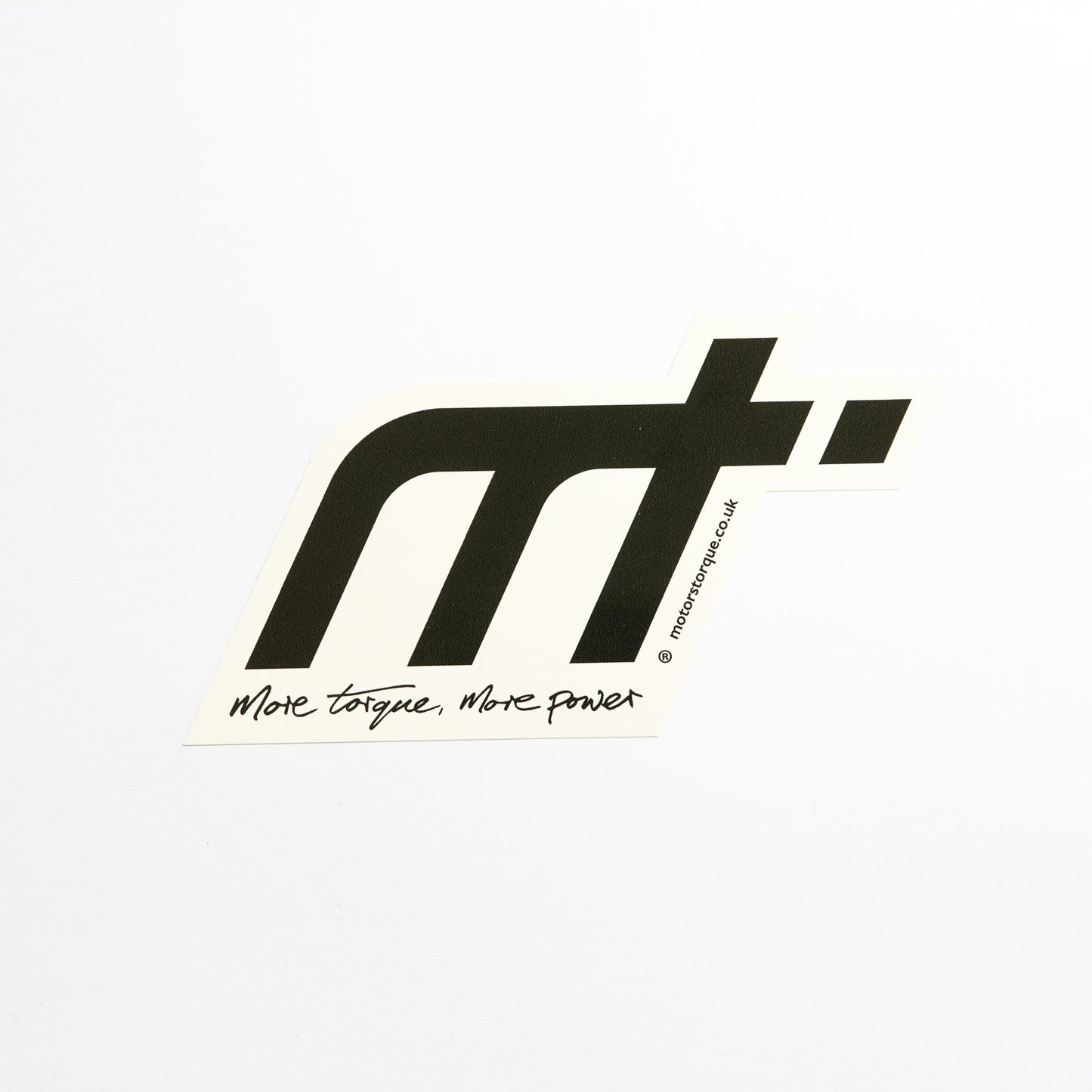 Motorstorque Sticker with tagline More torque, more power